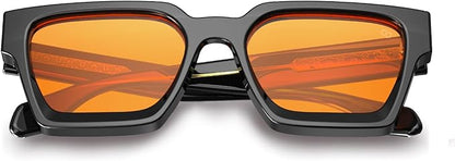 VISOONE Fashion 100% UV400 Protection Rectangle TR90 Y2K Sunglasses Accessories for Women Men RIVER