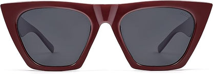 SOJOS Trendy Oversized Square Cateye Polarized Sunglasses Womens Big Frame Shades SJ2115
