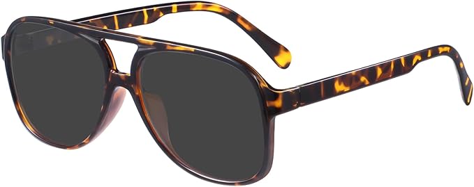 YDAOWKN Retro Aviator Sunglasses for Women Mens Large Frame Classic Vintage 70s Sun Glasses Aviators