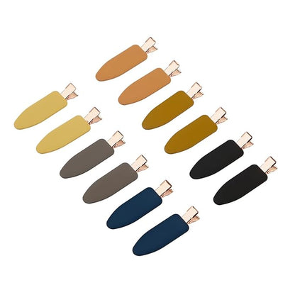 minihope 24 Pieces Hair Clips - Dent-Free Soft Clips for Women and Girls, Including Harry Josh Clips (Morandi & Black)
