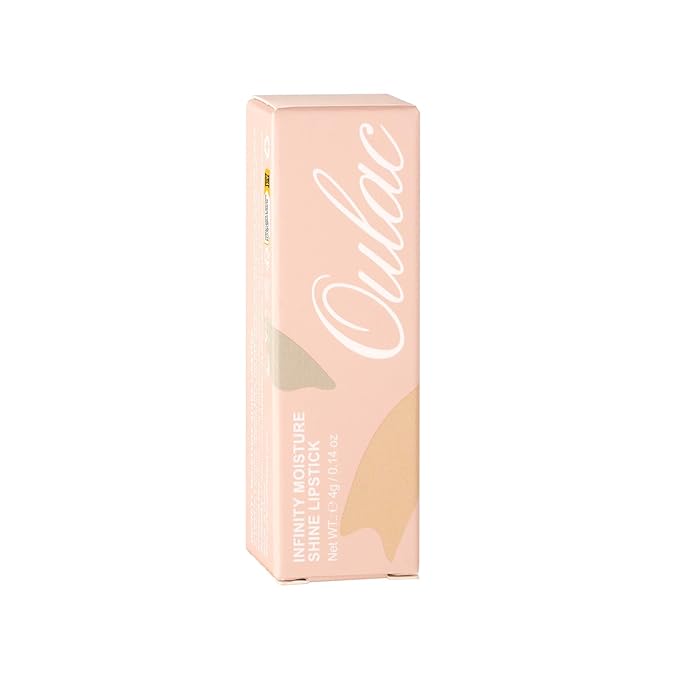 Oulac Shimmer Lipstick for Women, Infinity High Shine Finish, Hydrating Lip Color Infused with Damask Rose Oil for All-Day Comfort, Gluten-Free Vegan Beauty, D04 Brunt Rose