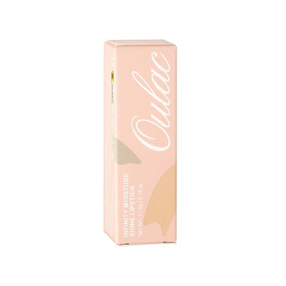 Oulac Shimmer Lipstick for Women, Infinity High Shine Finish, Hydrating Lip Color Infused with Damask Rose Oil for All-Day Comfort, Gluten-Free Vegan Beauty, D04 Brunt Rose