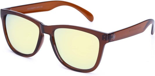 COLOSSEIN Sunglasses Womens,Classic Square Frame UV400 Mirrored Lens,Sunglasses Fit For Beach,Vacation,Driving