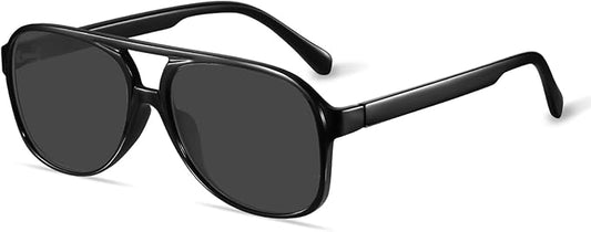 YDAOWKN Retro Aviator Sunglasses for Women Mens Large Frame Classic Vintage 70s Sun Glasses Aviators