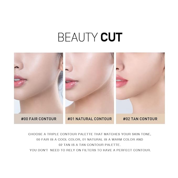heme Triple Contour Palette 9g (02 Tan Contour)