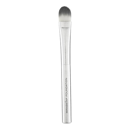 Mirabella Brushed Aluminum Professional Makeup Brush - Foundation Brush
