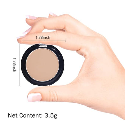 Monochrome Matte Eye Shadow Palette,Brown Neutral Nude Matte Pressed Powder Single Eyeshadow,Highly Pigmented Natural Long Lasting Naturing-Looking Eyeshadow,Talc,Paraben Vegan & Cruelty Free