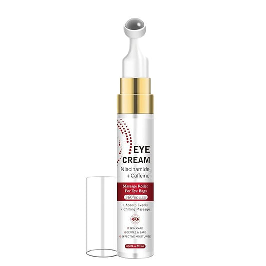 6% Caffeine Eye Cream for Anti-Aging with Retinol Niacinamide Collagen, Under Eye Cream for Dark Circles Fine Lines Wrinkles Puffiness and Bags Under Eyes, Eye Bags Treatment for Women & Men, 0.5 oz