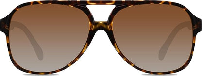 YDAOWKN Retro Aviator Sunglasses for Women Mens Large Frame Classic Vintage 70s Sun Glasses Aviators