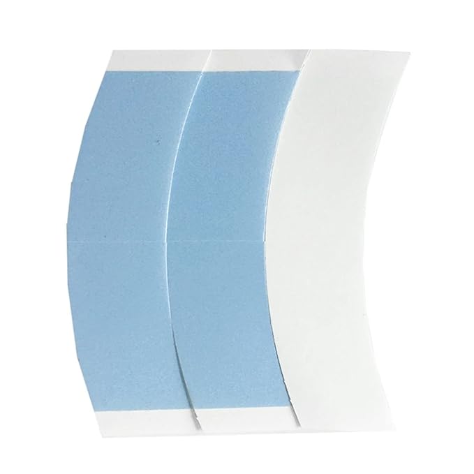 20Pcs Blue Lace Front Wig Tape, Double Sided Wig Tape Waterproof Hair Extension Tape Strong Hold Clear Wig Tape for Lace Wigs Hair Extensions, Wigs and Accessories