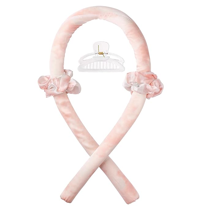 CORATED Heatless Curling Rod Headband, Hair Curlers to Sleep In, No Heat Curl with Hair Clips, Sleeping Curls Silk Ribbon Rollers for Long Hair
