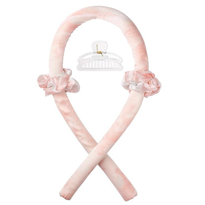 CORATED Heatless Curling Rod Headband, Hair Curlers to Sleep In, No Heat Curl with Hair Clips, Sleeping Curls Silk Ribbon Rollers for Long Hair