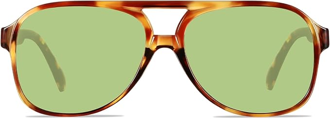 YDAOWKN Retro Aviator Sunglasses for Women Mens Large Frame Classic Vintage 70s Sun Glasses Aviators
