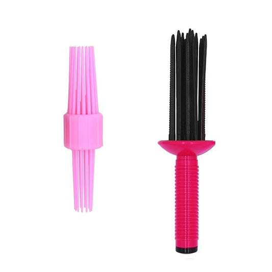 2PCS Curling Roll Comb, Curly Hair Brush for Curly Hair, Three Different Sizes of Styler for Curly Hair, Hair Curling Roll Comb, Curl Brush Hair Tools for Casual Wear or Special Events