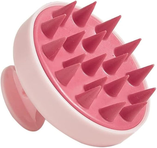 Hair Scalp Massager Soft Silicone Scalp Brush Shampoo Brush Scalp Exfoliator Scalp Massager for Hair Growth/Dandruff Removal, Head Massager for Hair Care Styling Tools Appliances (1x pink)