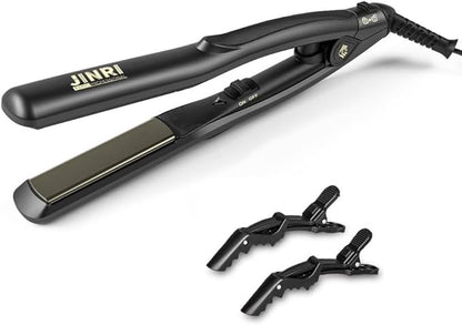 3 in 1 Heated Hair Styling Tool: Straightener, Crimper, and Hot Brush - Smooth Anti-Frizz Finish | Electric Brush for Straightening and Styling (M)