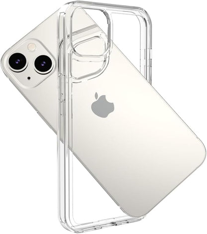 for iPhone 14/13 Clear Frame No-Back Case, Thin Ultra-Light Anti-Yellowing Transparent Protection Heat Dissipation Phone Cover Case 6.1"