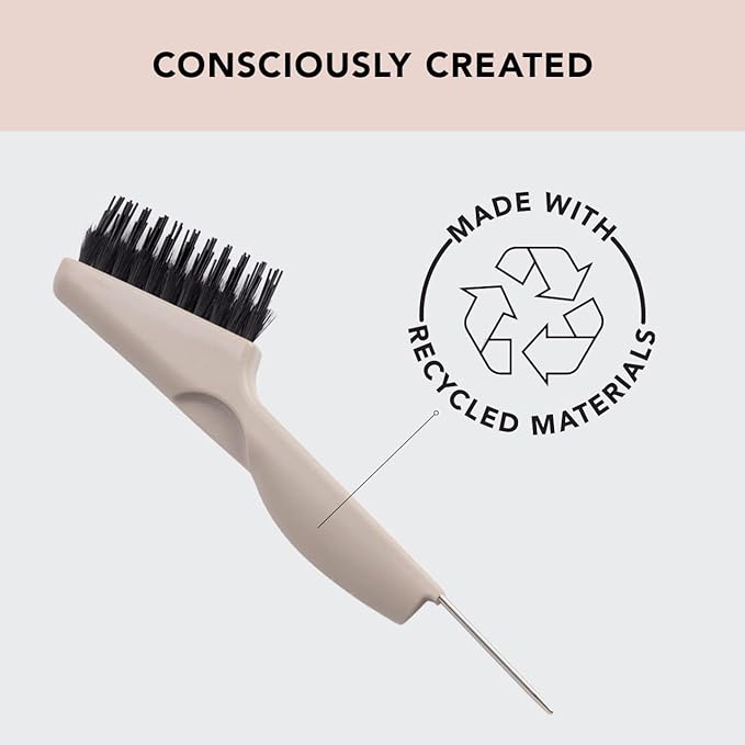 Kitsch Hair Brush Cleaner Tool - Double Sided 2 in 1 - For Pick Cleaning & Detangling Combs and Bristle Brushes, Hair Brush Cleaning Tool for Women and Men, Beauty & Hair Care Travel Essentials