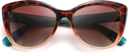 FEISEDY Polarized Vintage Sunglasses American Womens Square Jackie O Cat Eye Sunglasses B2451