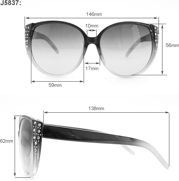 Jessica Simpson Womens J5012 Retro Cat Eye Sunglasses With Uv400 Protection
