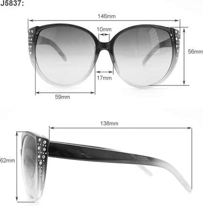 Jessica Simpson Womens J5012 Retro Cat Eye Sunglasses With Uv400 Protection