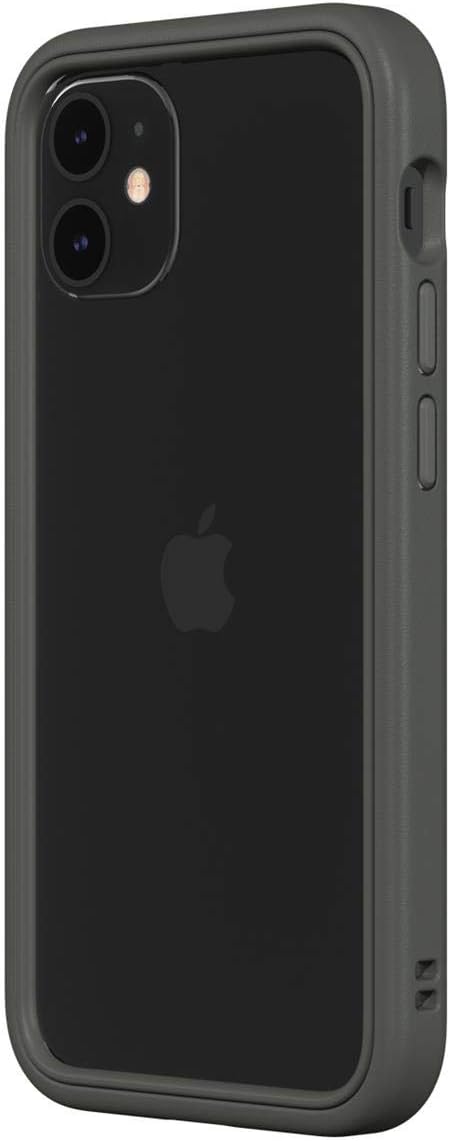 RhinoShield Bumper Case Compatible with [iPhone 12 Mini] | CrashGuard NX - Shock Absorbent Slim Design Protective Cover 3.5M / 11ft Drop Protection - Graphite