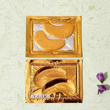 24K Gold Under Eye Patches with Collagen, Deep Hydration & Anti-Aging Treatment pack of 12