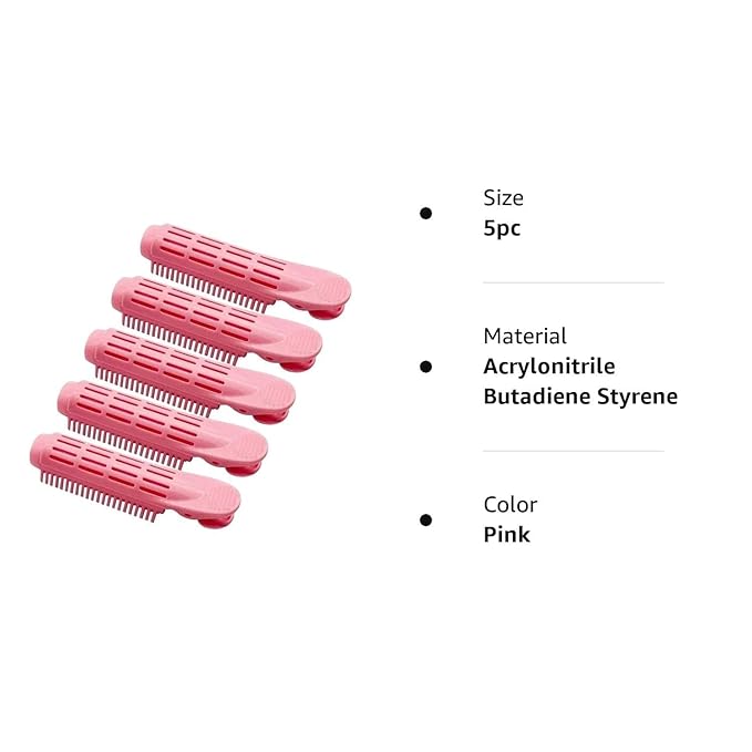 5Pcs Pink Volumizing Hair Root Clip Natural Fluffy Hair Root Clip, Volume Hair Curler Clip Diy Curler Fluffy Clamps Rollers Hair, Hair Rollers, Styling Tools and Appliances for Women
