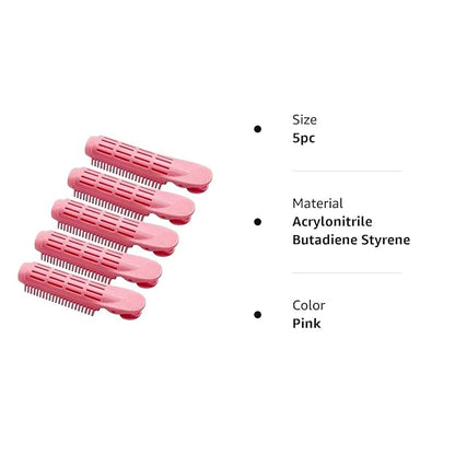 5Pcs Pink Volumizing Hair Root Clip Natural Fluffy Hair Root Clip, Volume Hair Curler Clip Diy Curler Fluffy Clamps Rollers Hair, Hair Rollers, Styling Tools and Appliances for Women