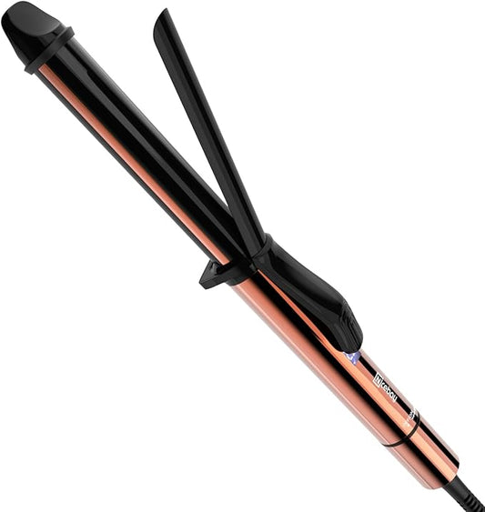 Nicebay 1-Inch Ceramic Hair Curling Wand, Rapid-Heating Styling Tool reaches 430°F, Featuring LED Temperature Control, Worldwide Voltage