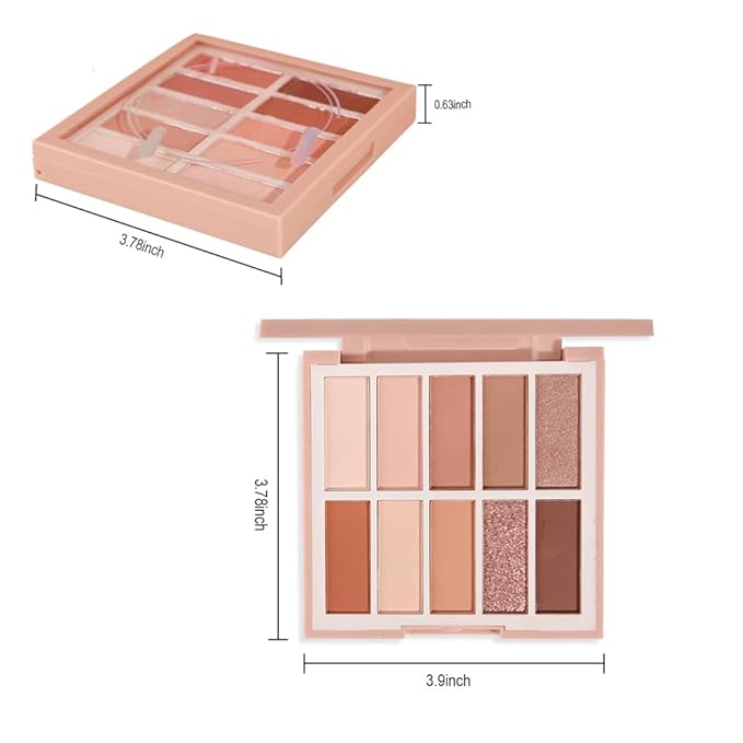 Neutral Nude Eye Shadow Palette,Matte Nude Pink Light Color Cream Eyeshadow Palette,make up pallets for women Highly Pigmented Natural Eyeshadow for Eyes Long Lasting Naturing-Looking,Blendable,Vegan