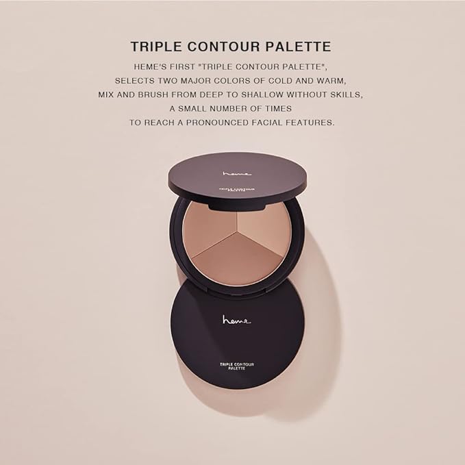 heme Triple Contour Palette 9g (02 Tan Contour)