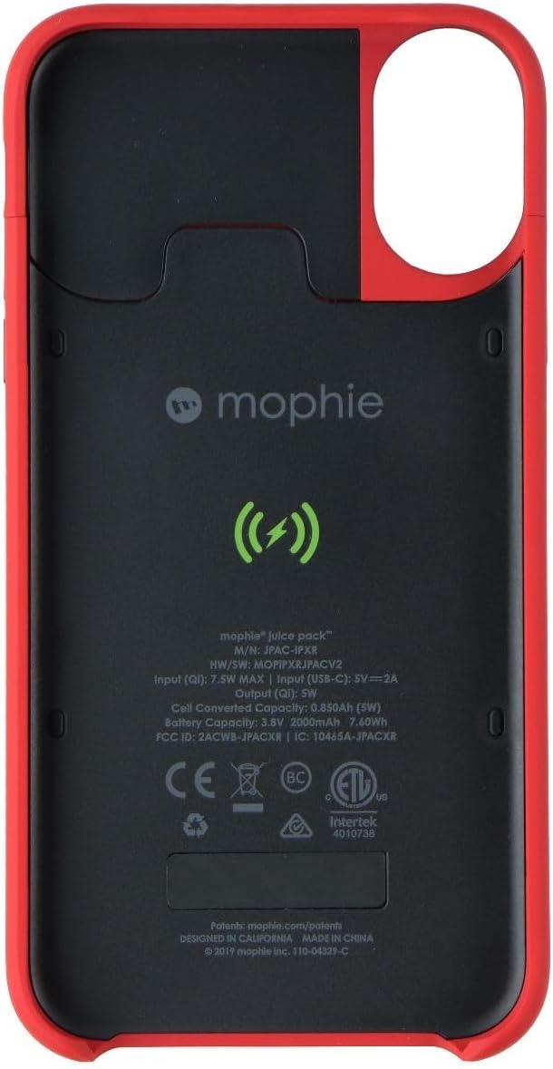Mophie Juice Pack Access - Ultra-Slim Wireless Battery Case - Made for Apple iPhone XR (2,000mAh) - Red (401002823)