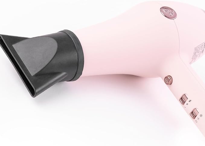 L'ANGE HAIR Soleil Professional Hair Dryer | 3 Heat Settings & 2 Airflow Settings | Cool Shot Locks-in Style | Professional Length Cord | Best Lightweight Hair for Smooth Blowouts (Blush)
