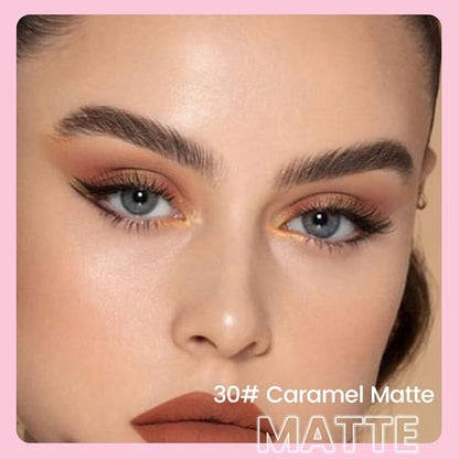 2-in-1 Cream Eyeshadow & Highlighter Stick, Waterproof Brown Matte Eye Shadow Pencil for Women, Long-Lasting Pigmented Makeup, sombras para ojos 26