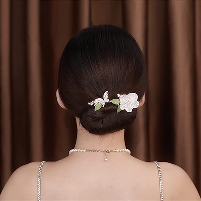 Ins Style Elegant Lazy Hair Curler, Crystal Hair Bun Maker, French Twist Hairstyle Bun Hair Accessories