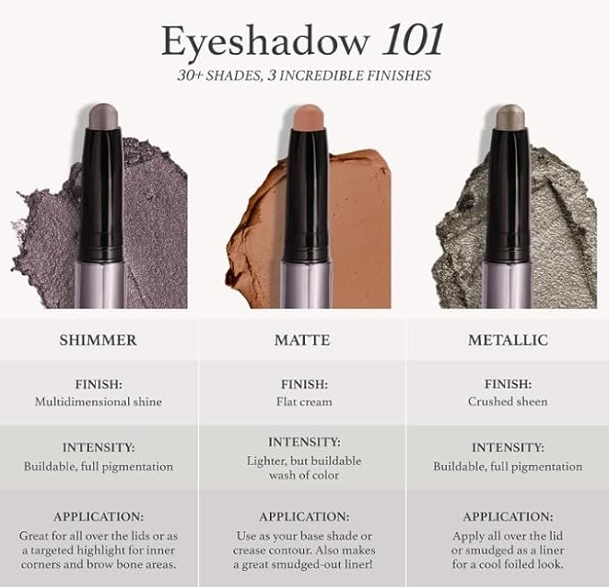 Julep Crme-to-Powder Waterproof Eyeshadow Stick - Lilac Matte - Long-Lasting, Crease-Proof, Light Lavender Cream With Built-in Smudger