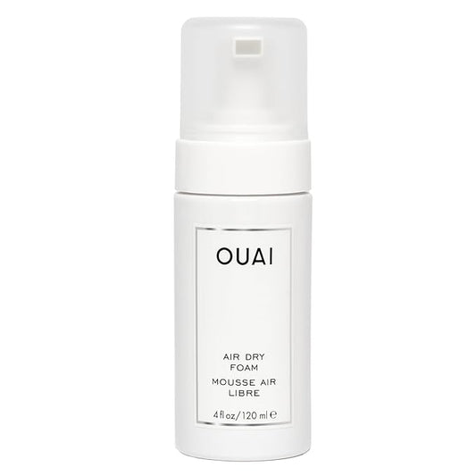 OUAI Air Dry Foam - Hair Mousse for Curly Hair & Beach Waves - Conditioning & Detangling With Kale and Carrot Extract - Paraben, Phthalate and Sulfate Free Curly Hair Products (4 Oz)