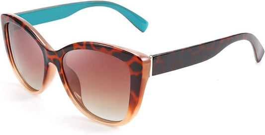 FEISEDY Polarized Vintage Sunglasses American Womens Square Jackie O Cat Eye Sunglasses B2451