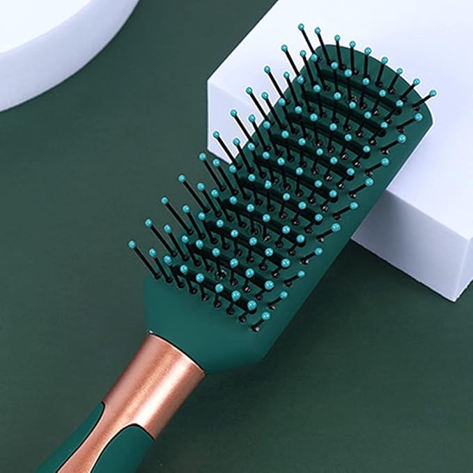 Detangling Brush Anti-Static Massage Hair Brushes Nylon Bristle Pins Blow Drying Detangler Hairbrush Styling Comb for Men and Women Adults and Kids of All Wet or Dry Hair Types Styling