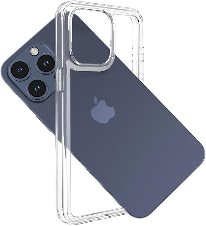 for iPhone 15 Pro Max Clear Bumper Frame No-Back Case, Slim Fit Ultra-Light Anti-Yellowing Transparent Protection Phone Cover Case 6.7" 2023