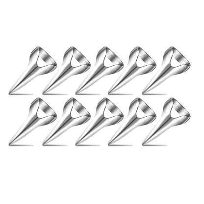 10 Pcs Silver Hair Parting and Selecting Tools Retro Punk Hair Selecting Tools Gothic Nail Finger Cosplay Claws Metal Full Finger Ring for Hair Braiding Curling Hair Extensions, Wigs and Accessories