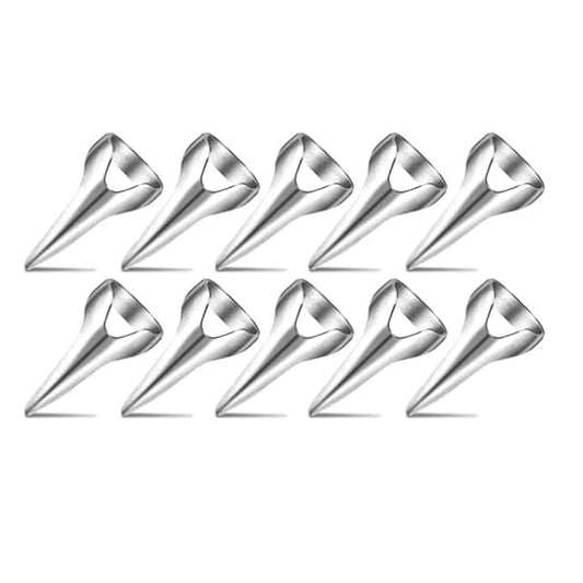 10 Pcs Silver Hair Parting and Selecting Tools Retro Punk Hair Selecting Tools Gothic Nail Finger Cosplay Claws Metal Full Finger Ring for Hair Braiding Curling Hair Extensions, Wigs and Accessories