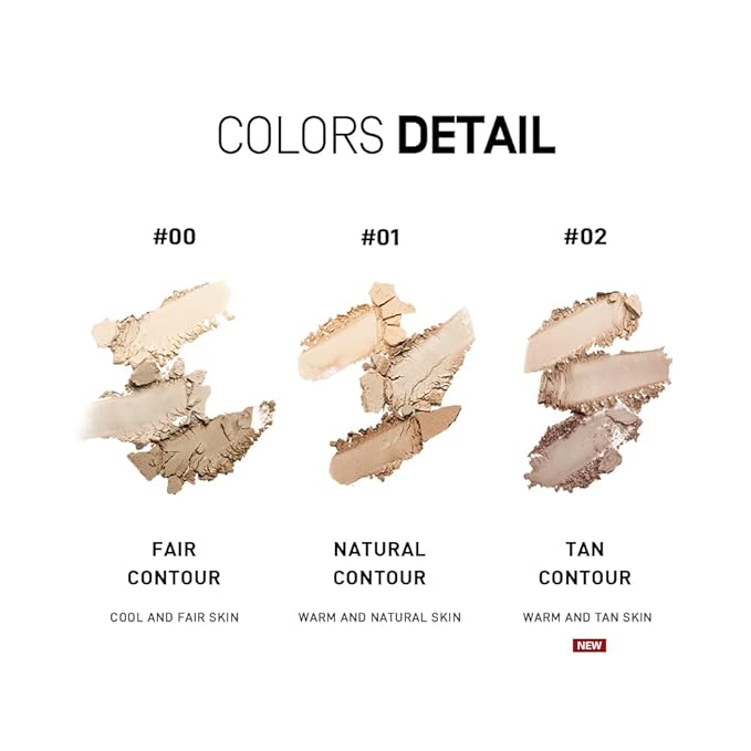 heme Triple Contour Palette 9g (02 Tan Contour)
