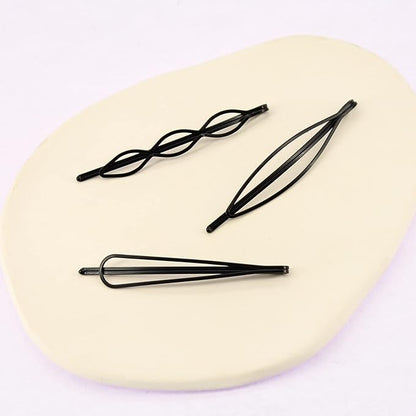 36 Pieces 2.7Inch Black Bobby Pins for Women, Black Metal Hair Clips for Girls Hair Pins