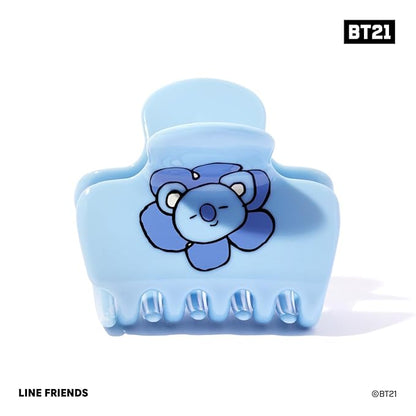 Kitsch BT21 Recycled Plastic Puffy Medium Hair Clips for Women, Medium Claw Clips for Thin Hair, Claw Hair Clips for Short Hair for Women