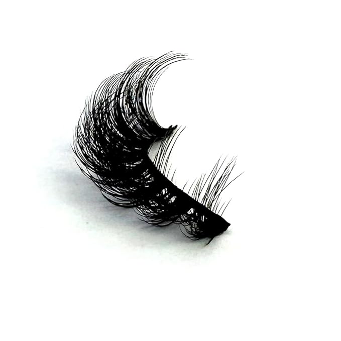 HBZGTLAD Cat eye Eyelashes 3D Natural False Lashes D Curl Fluffy Soft Cross 5 pairs Manga Lashes Wispy Natural Eyelash Extension Makeup (7D-25)
