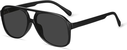 YDAOWKN Retro Aviator Sunglasses for Women Mens Large Frame Classic Vintage 70s Sun Glasses Aviators