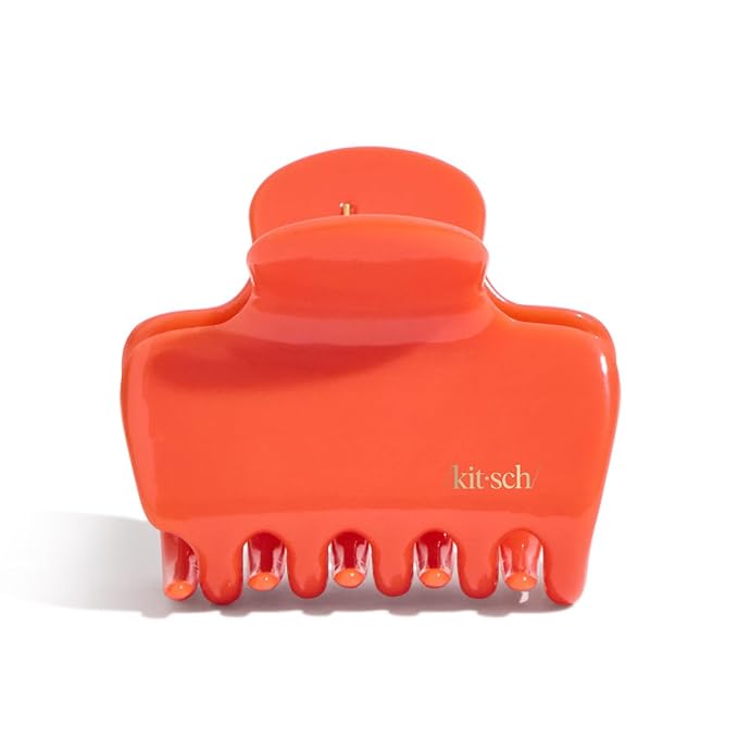 Kitsch Medium Hair Clips for Women – Strong Hold Claw Clips for Thick or Thin Hair – Recycled Plastic, Non-Slip, Durable - Cherry, 1pc