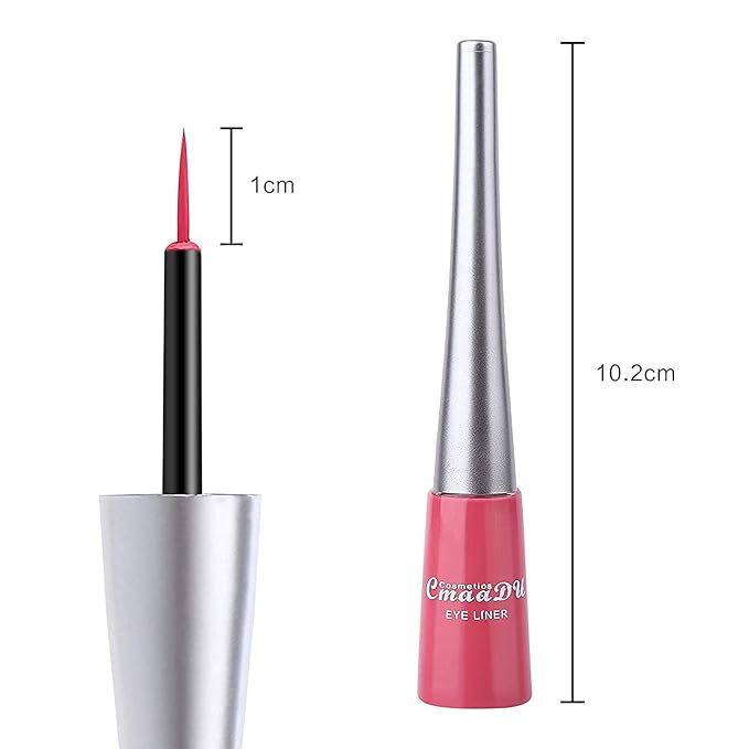 14 Colored Eyeliners - Liquid Color Eyeliner Highly Pigmented - White Eyeliner - Liquid Liner Coloful Set - Vivid Matte Eye Makeup